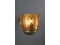 LivingStyles Riva Perforated Iron Wall Sconce, Antique Brass offer
