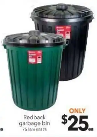 Redback Garbage Bin