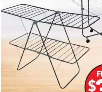 Cheap as Chips Black Finish Clother Airers 2 tier foldable offer