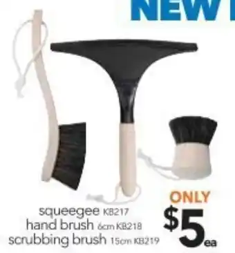 Squeegee, Hand Brush, Scrubbing Brush