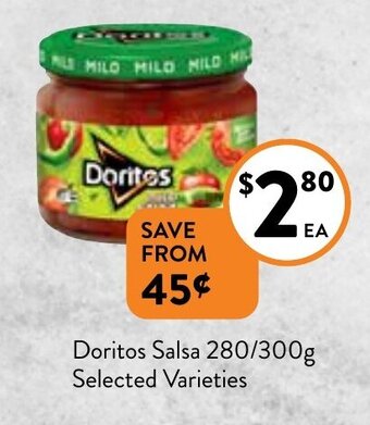 Foodworks Doritos Salsa 280/300g offer