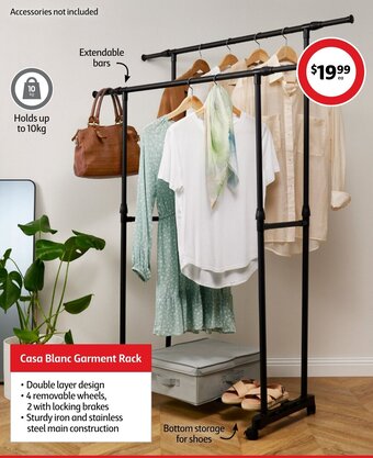 Coles Casa Blanc Garment Rack offer