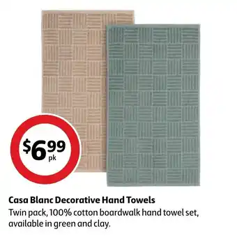 Casa Blanc Decorative Hand Towels offer at Coles