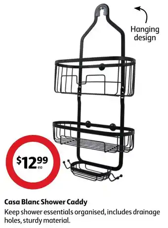 Coles Casa Blanc Shower Caddy offer