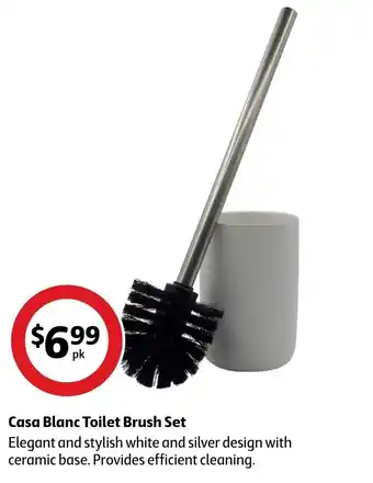 Coles Casa Blanc Toilet Brush Set offer
