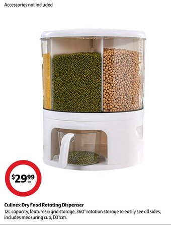 Coles Culinex Dry Food Rotating Dispenser offer