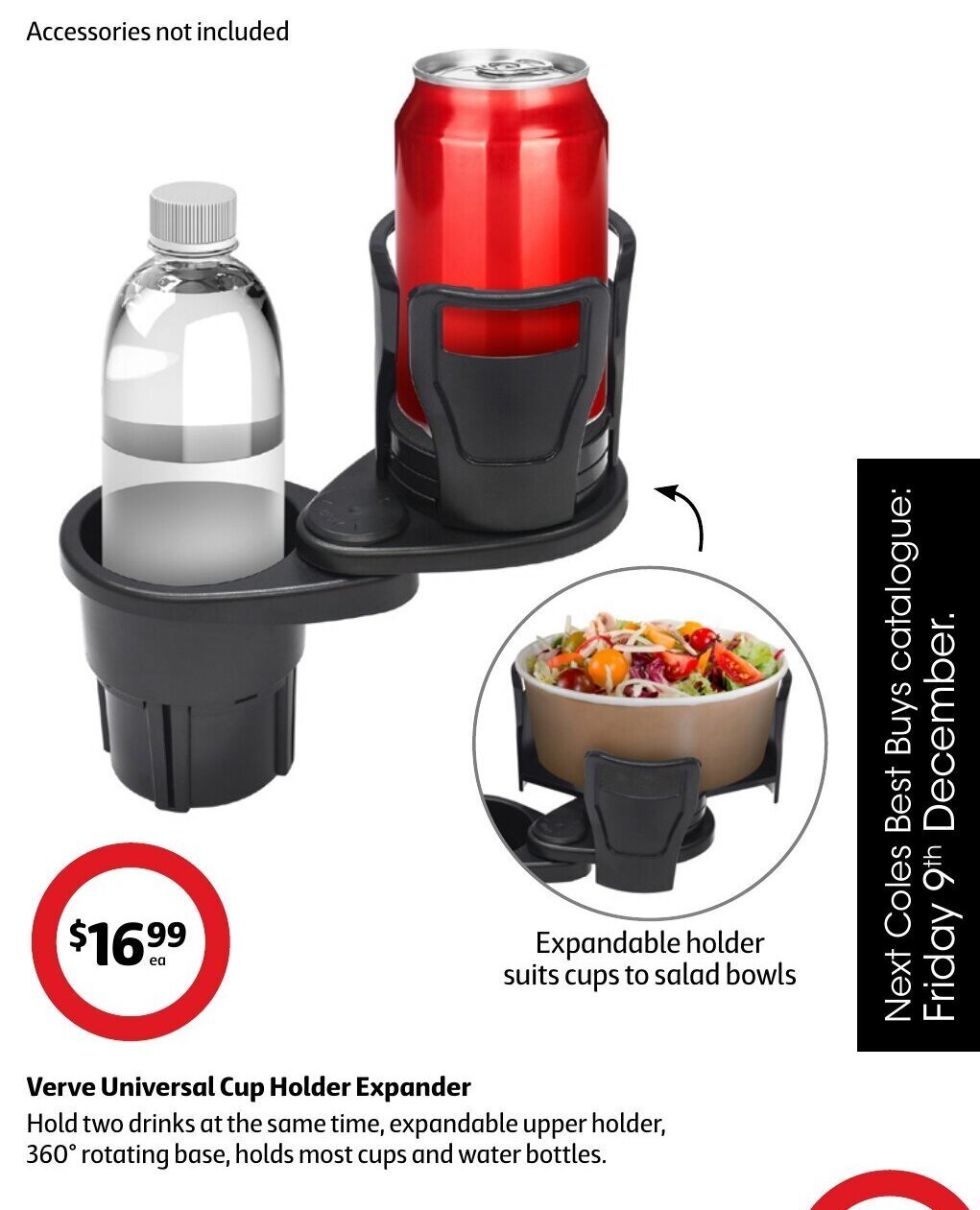 Verve Universal Cup Holder Expander offer at Coles