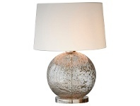LivingStyles Lustre Glass Table Lamp, Ball, Clear offer