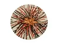 LivingStyles Botanical Splash Handmade Round Wool Rug, 150cm, Multi offer