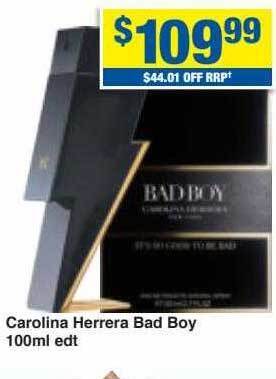 My Chemist Carolina herrera bad boy 100ml edt offer