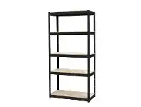 Stratco Stratco Saver Slot-N-Lock Black 5 Shelf Unit offer
