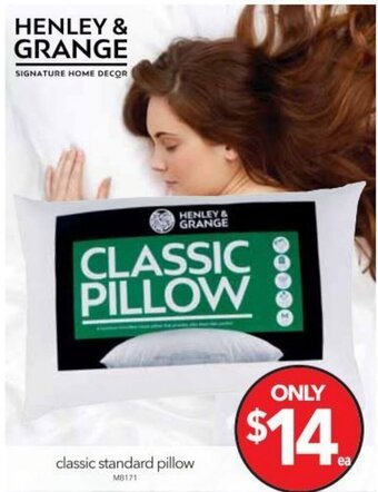 Cheap as Chips Henley & Grange Classic Standard Pillow offer