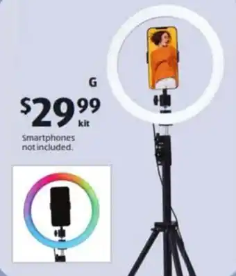 ALDI LED Ring Light Kit offer