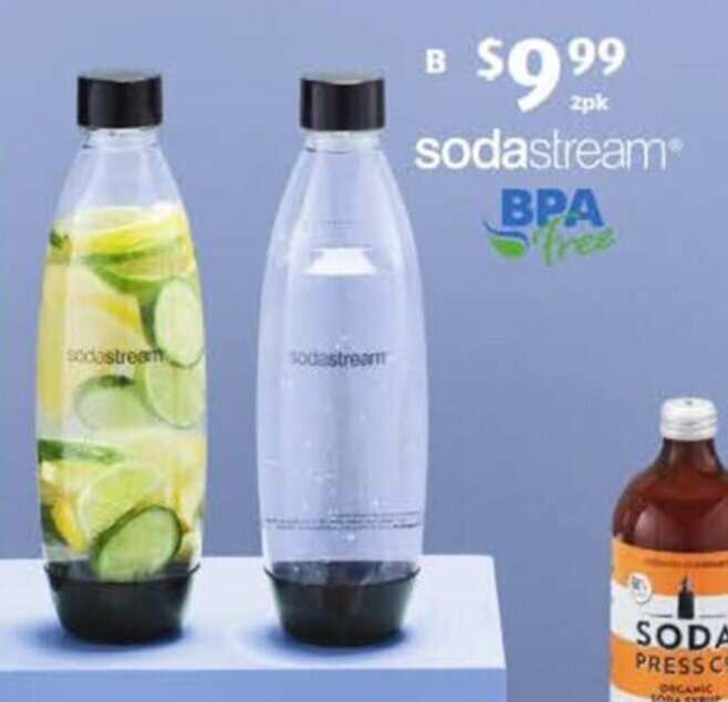 SodaStream Carbonating Bottles 2pk offer at ALDI
