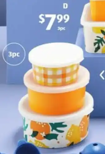 ALDI Recycled PET Nesting Containers 3pc Set offer