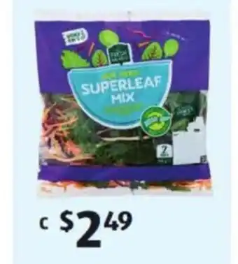 ALDI The Fresh Salad Co Superleaf Salad Mix 120g offer