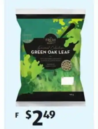 ALDI The Fresh Salad Co Green Oak Salad Leaf 120g offer