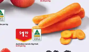 ALDI Australian Carrots offer