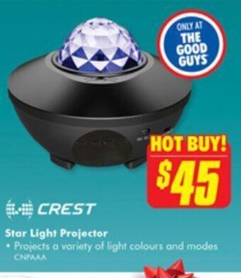 The Good Guys Crest Star Light Projector offer