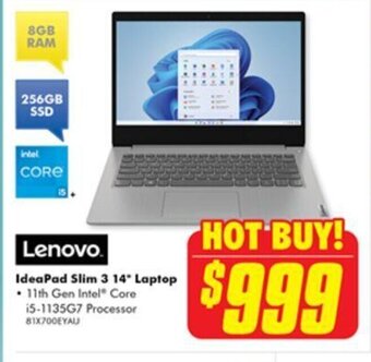 The Good Guys Lenovo IdeaPad Slim 3 14" Laptop offer