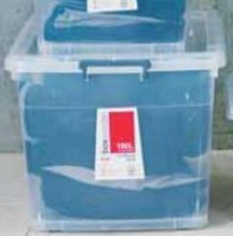 Cheap as Chips Clear Storage Tubs 90 litre offer