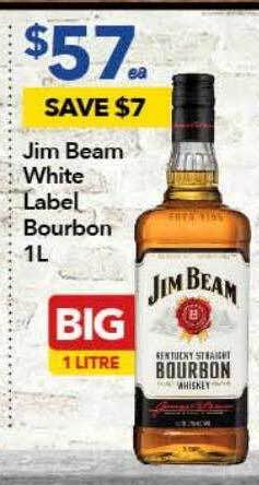 Ritchies Jim beam white label bourbon offer