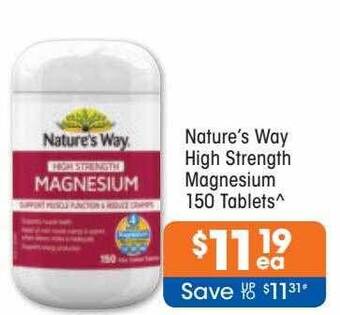 Good Price Pharmacy Nature's way high strength magnesium offer