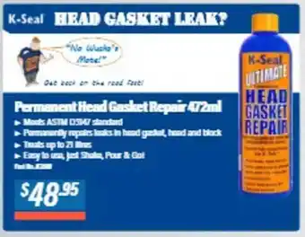Burson Auto Parts K-seal permanent head gasket repair offer