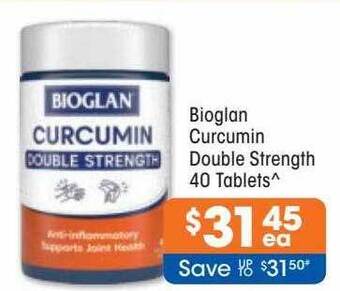 Good Price Pharmacy Bioglan curcumin double strength offer