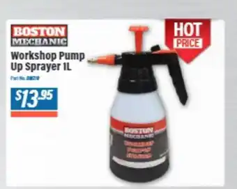 Burson Auto Parts Boston workshop pump up sprayer offer
