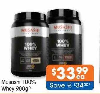 Good Price Pharmacy Musashi 100% whey offer