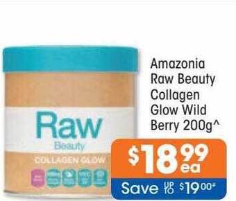 Good Price Pharmacy Amazonia raw beauty collagen glow wild berry offer