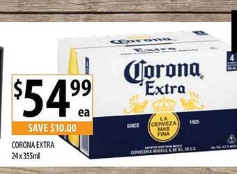Supabarn Corona extra 24x355ml offer