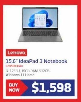 Retravision Lenovo 15.6 offer