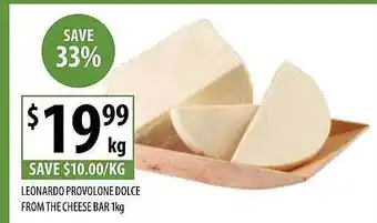 Supabarn Leonardo provolone dolce from the cheese bar 1kg offer