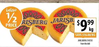 Supabarn Jarlsberg cheese from the deli offer
