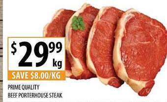 Supabarn Prime quality beef porterhouse steak offer