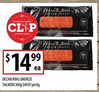 Supabarn Ocean king smoked salmon offer