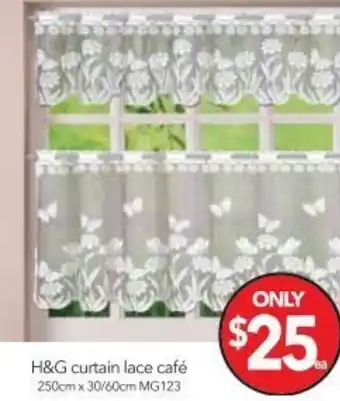 H&G Curtain Lace Café