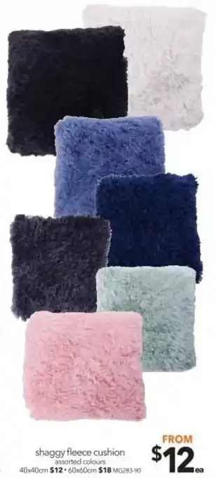 Cheap as Chips Shaggy Fleece Cushion offer