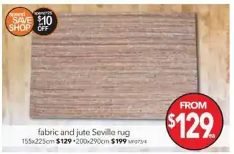 Cheap as Chips Fabric and Jute Seville Rug offer