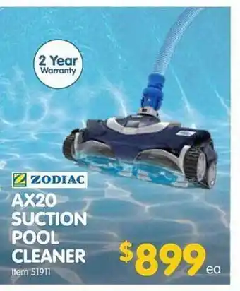 Clark Rubber Ax20 suction pool cleaner zodiac offer