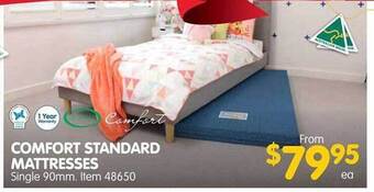 Clark Rubber Comfort standard mattresses offer