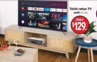 Cheap as Chips Tahiti Rattan TV Unit offer