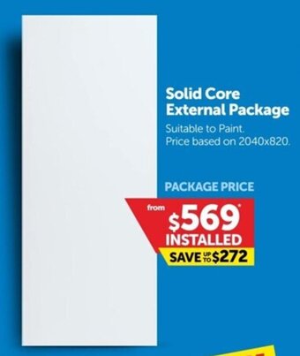 Doors Plus Solid Core External Package offer