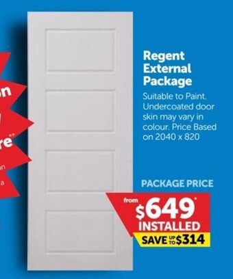 Doors Plus Regent External Package offer