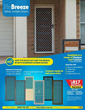 NuBreeze Safety Screen Doors