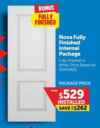 Doors Plus Nova Fully Finished Internal Package offer