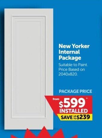Doors Plus New Yorker Internal Package offer