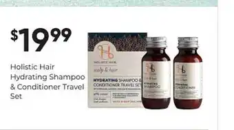 healthylife Holistic hair hydrating shampoo & conditioner travel set offer
